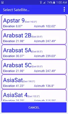 Satfinder Satellite Dish Align android App screenshot 2